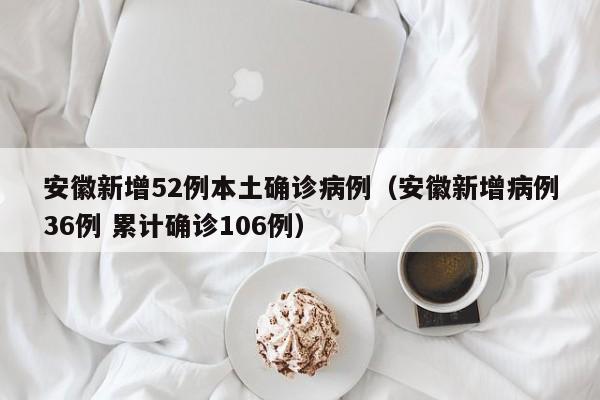安徽新增52例本土确诊病例（安徽新增病例36例 累计确诊106例）